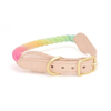 Luxe Royal Leather Dog Collar with Durable Brass O-Ring-8