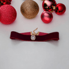 Velvet Rhinestone Luxe Dog Collar-8